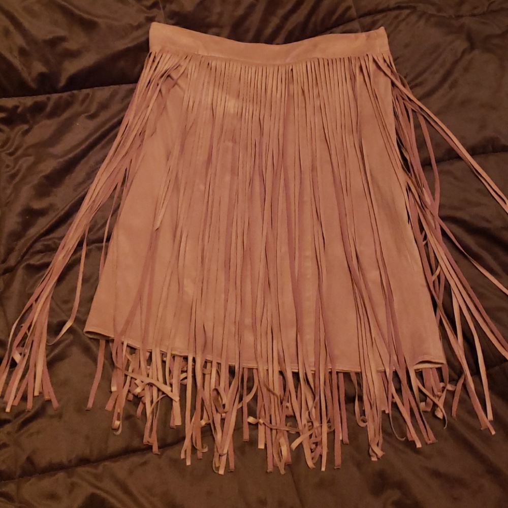 Woman's Western Fringed Skirt